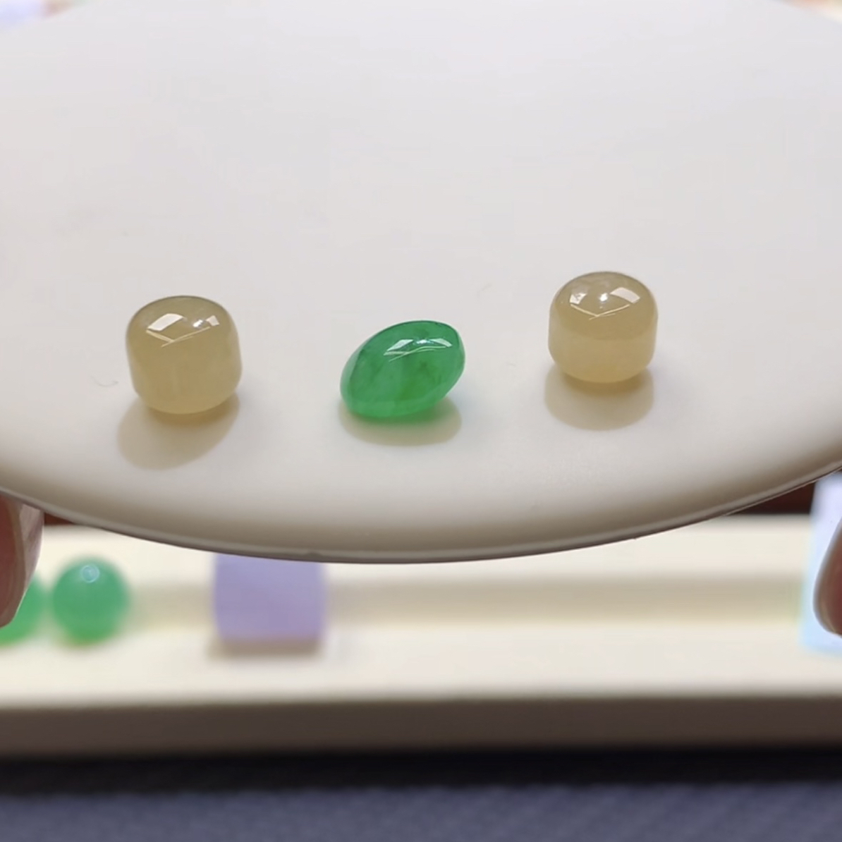 【缅翠彩缘】两黄一绿冰冰随行