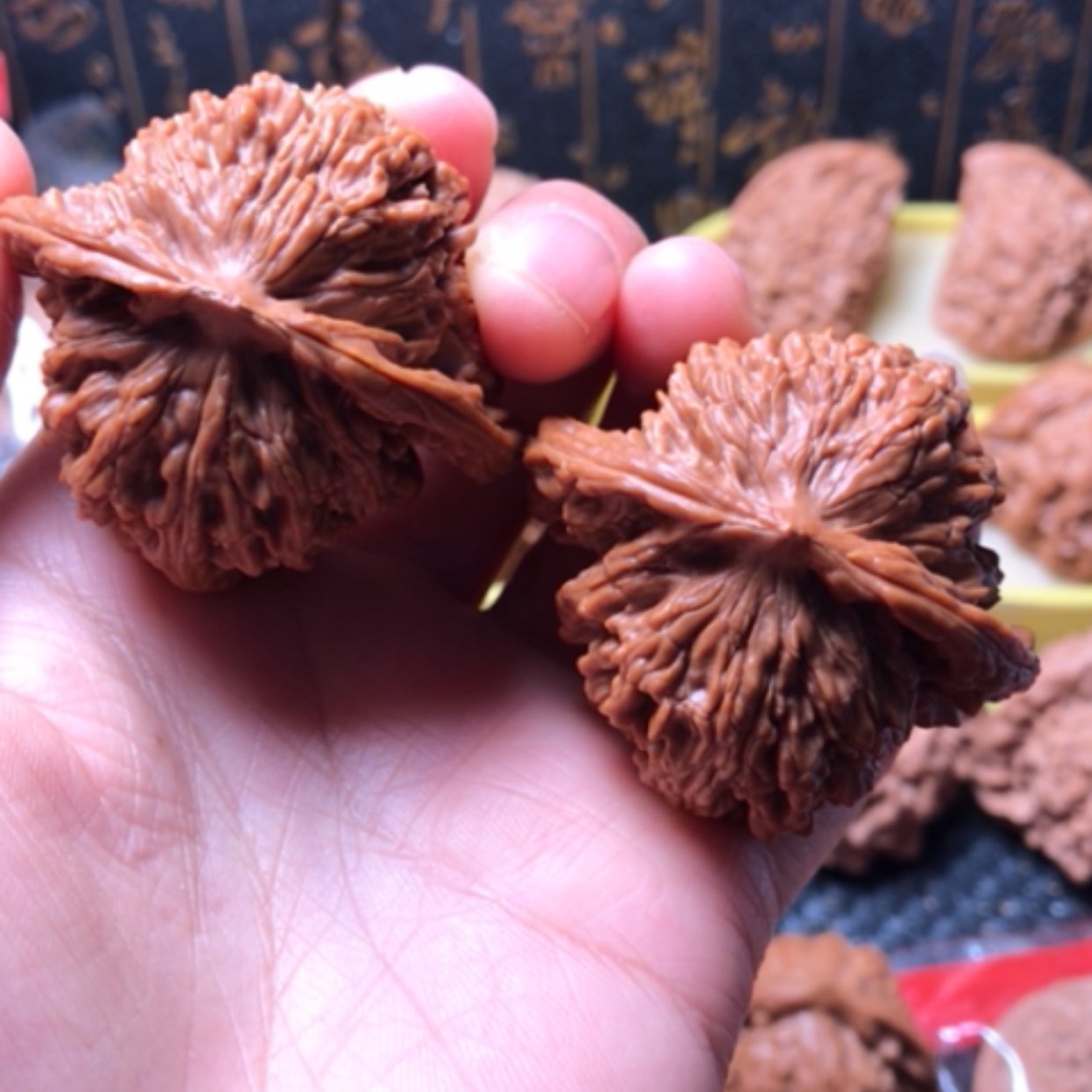 【闪购商品】摆件核桃胖***星四座楼狮子头47