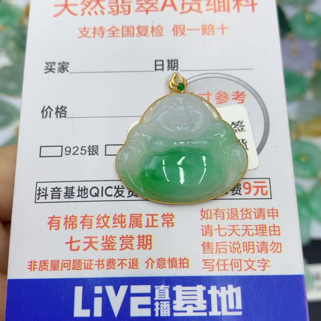 翡翠颈饰18K金镶嵌岛*海翡翠