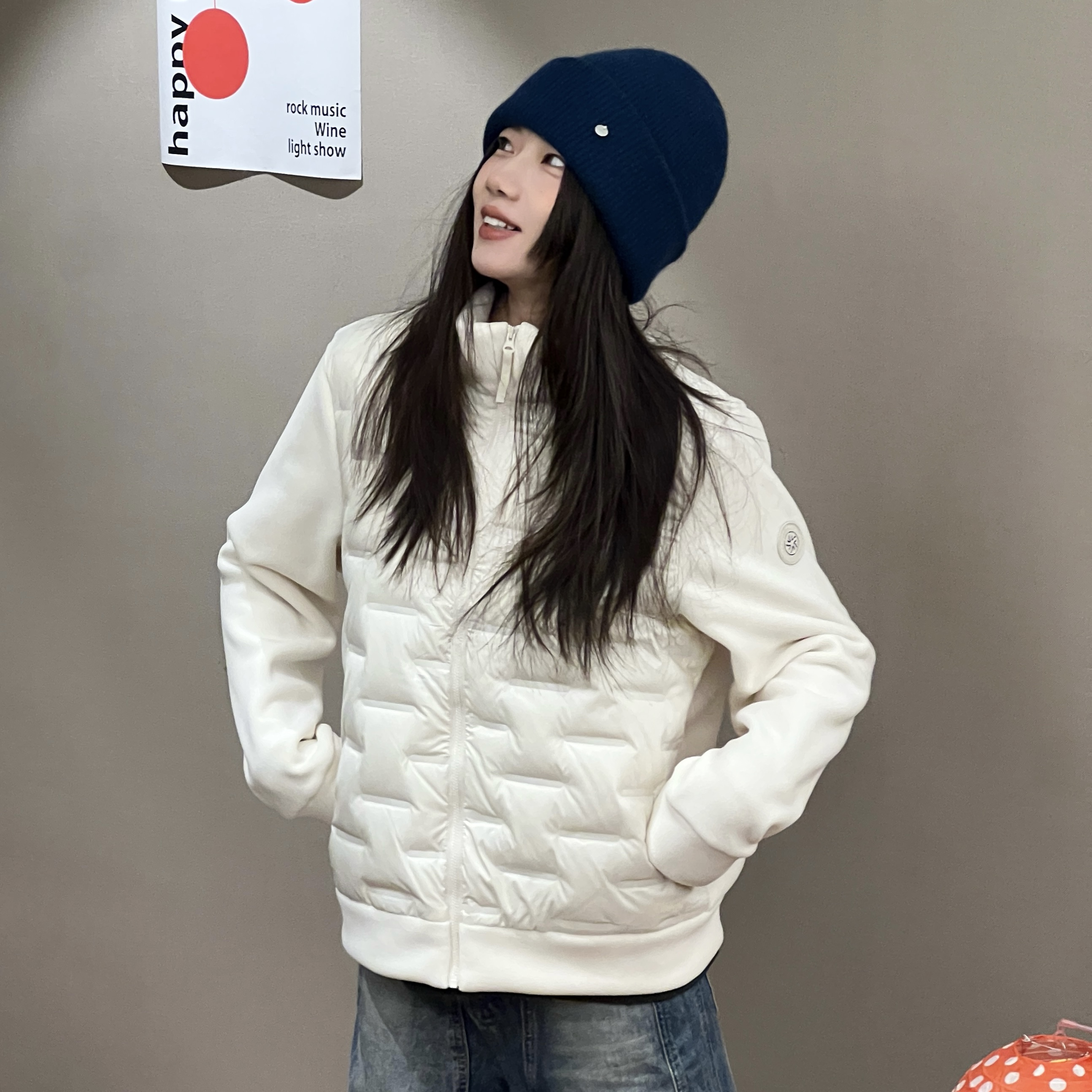 MIN SAN JIN2025年新款秋冬90鹅绒外套HKYR-AW307CS