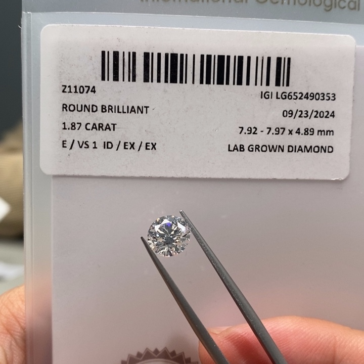 实验室培育钻石裸石未镶嵌