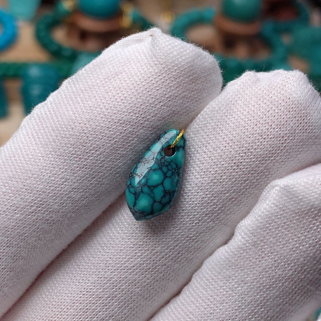 绿松石珠宝奇石未镶嵌卡子