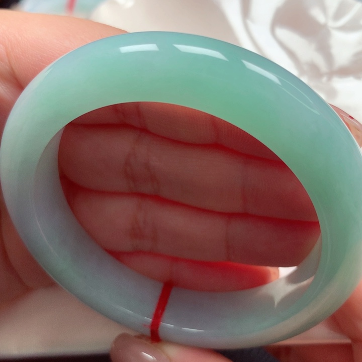 翡翠手镯未镶嵌甜果绿23