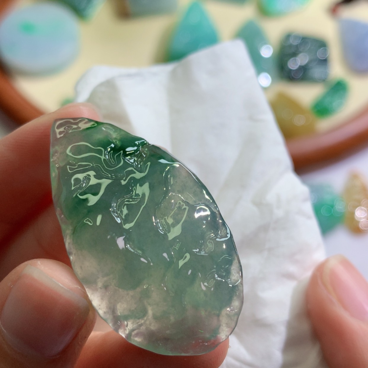 【闪购商品】翡翠吊坠(不含链)未镶嵌 3883