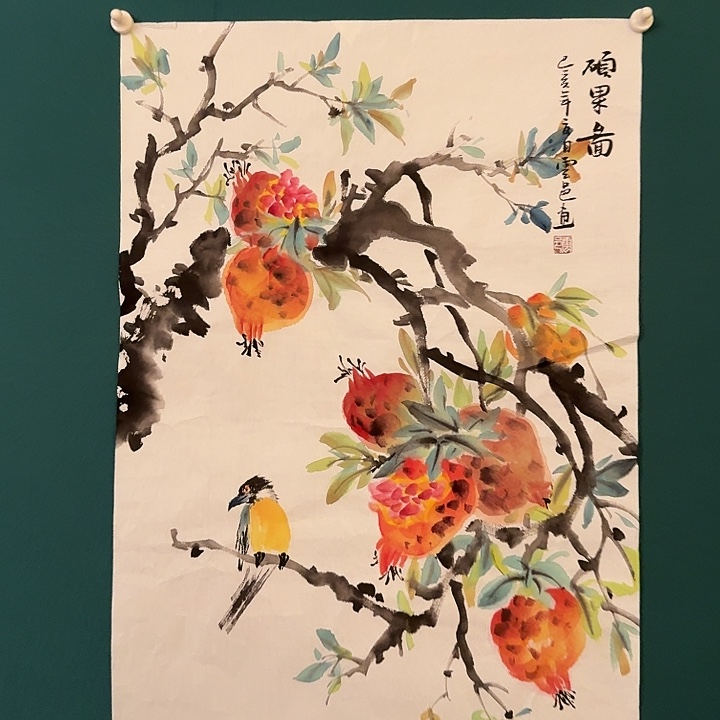 国画云老师画作画作