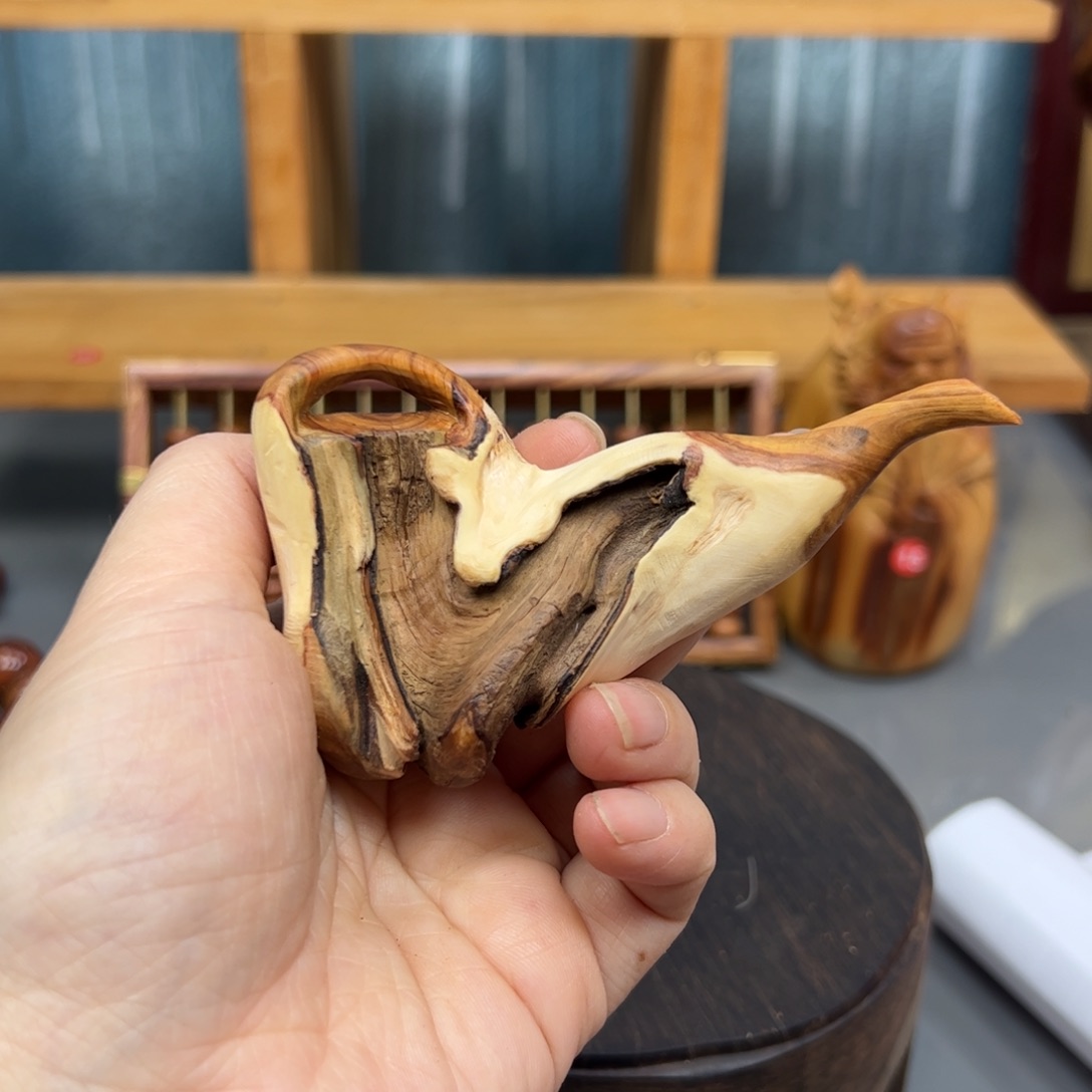 柏木崖柏木摆件手把件，8