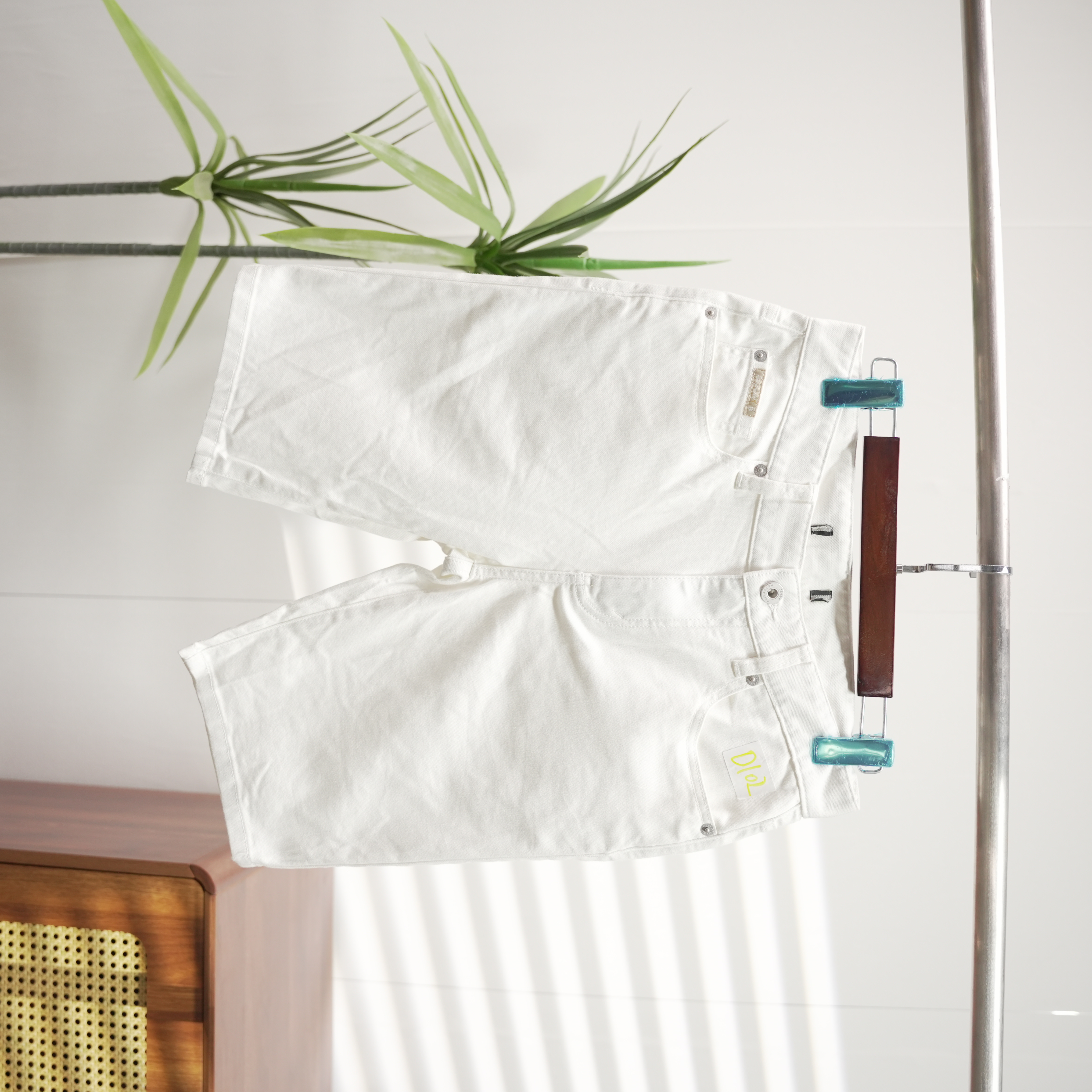 【鸟】潮牌男女牛仔短裤宽松休闲阔腿裤0102-A11-2