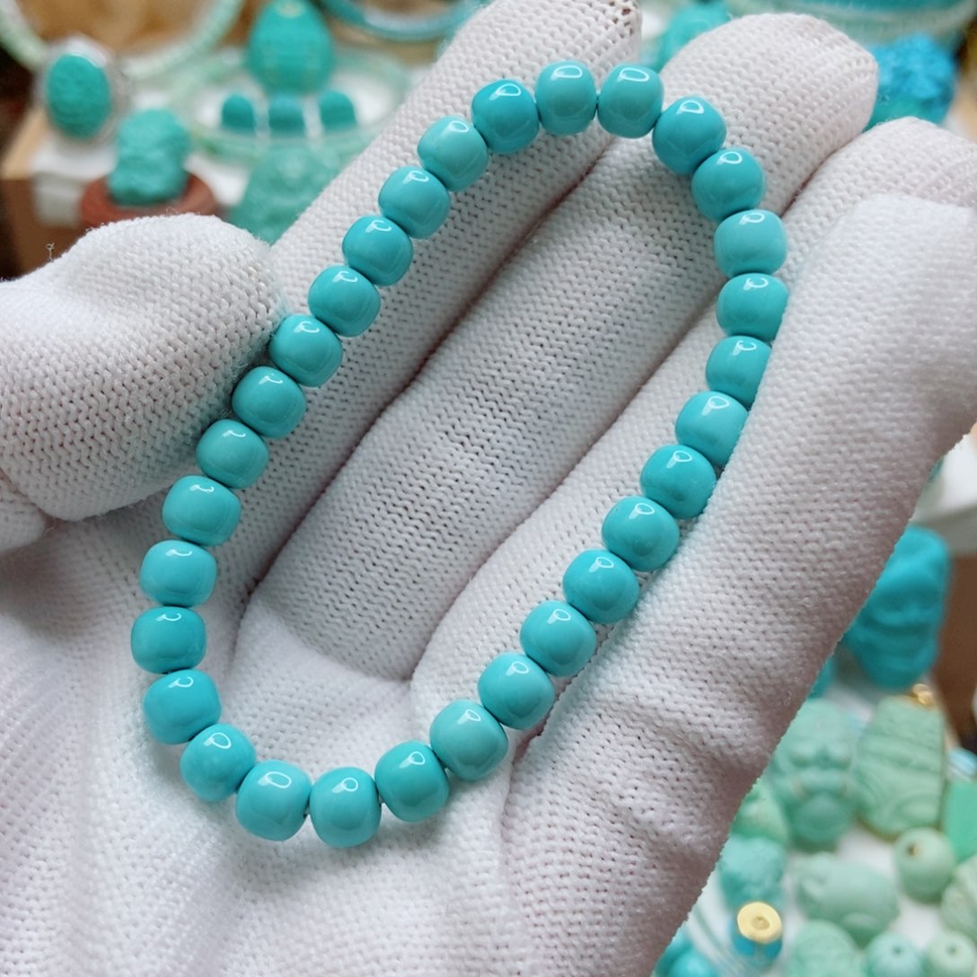 绿松石未镶嵌手串6mm