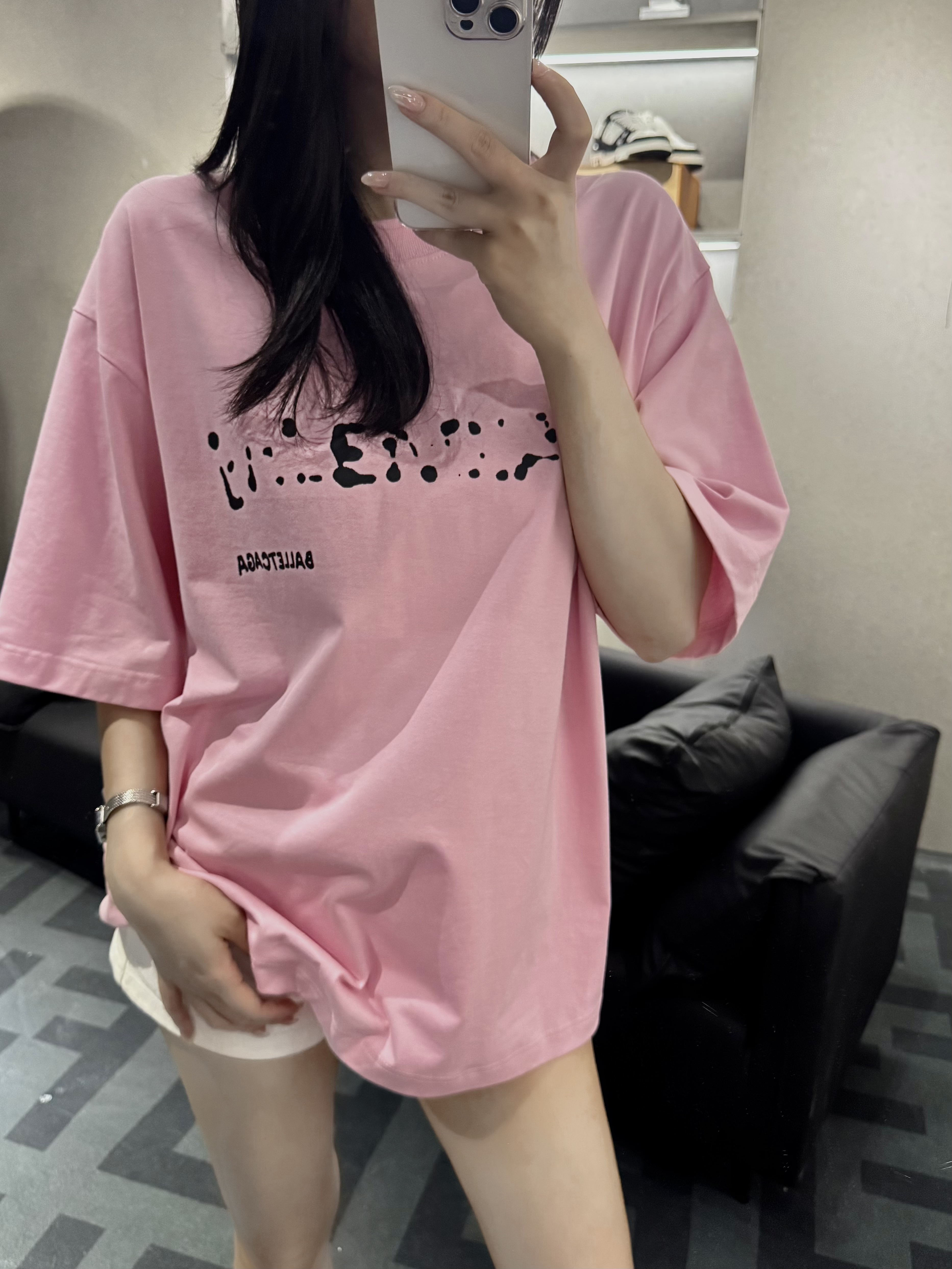 【巴家泼墨】-2025春夏限定男女同款百搭宽松T恤#W027