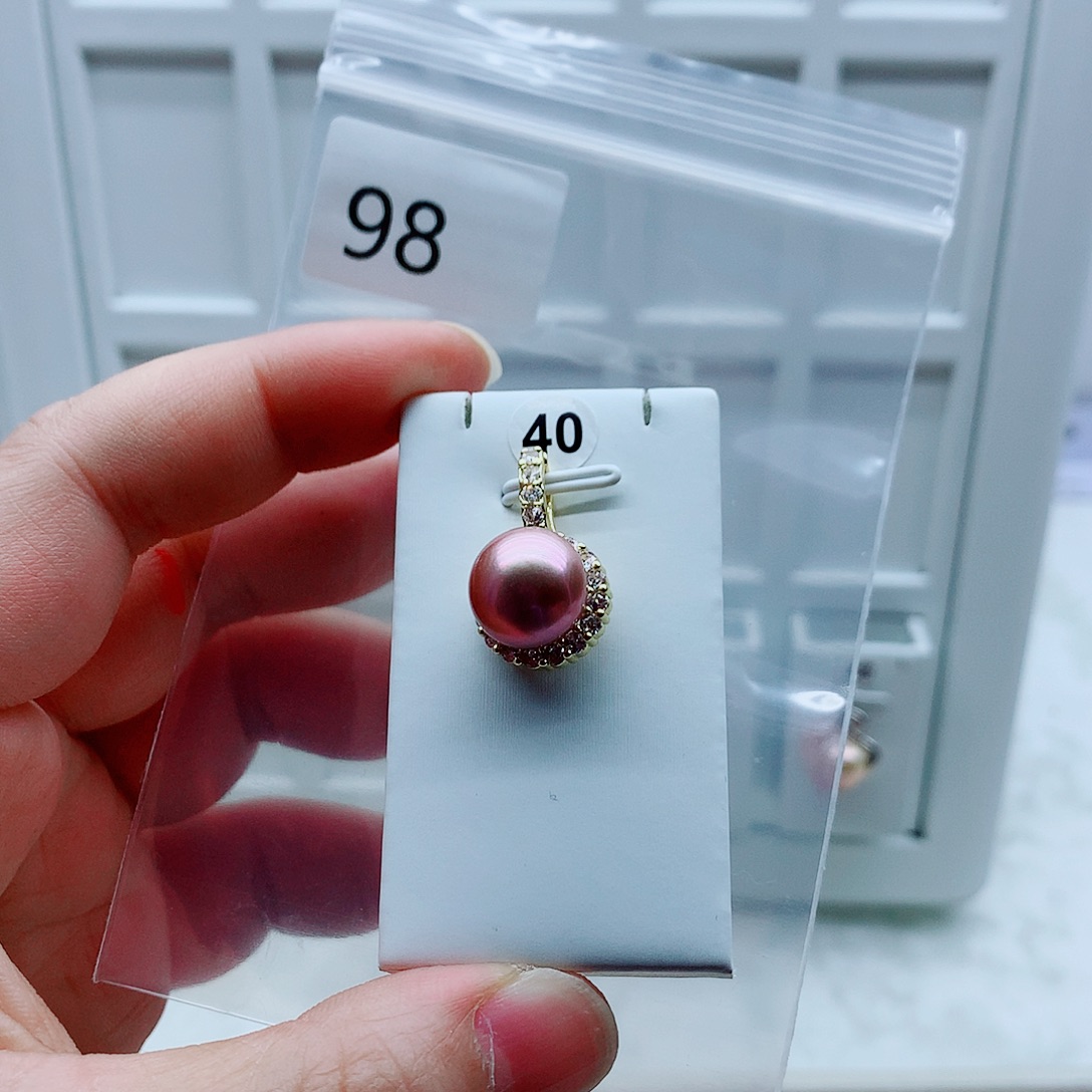 合金吊坠(不含链)淡水珍珠