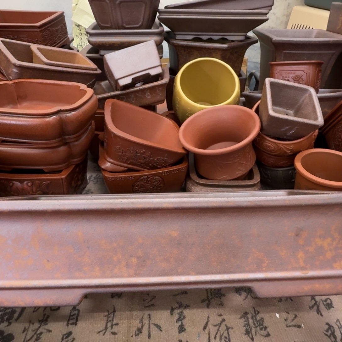 紫砂花盆宜兴紫砂正品32x12.5x6