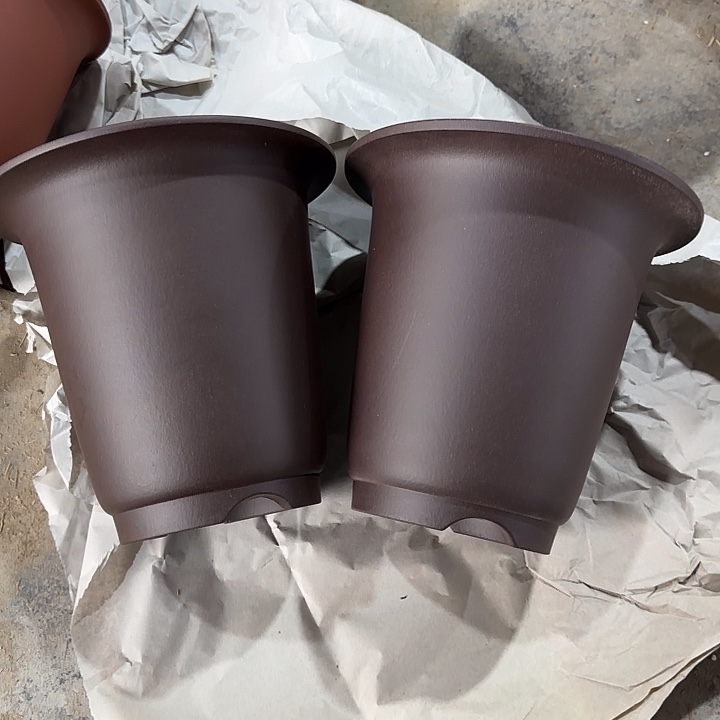 20×20两只手工兰花盆    