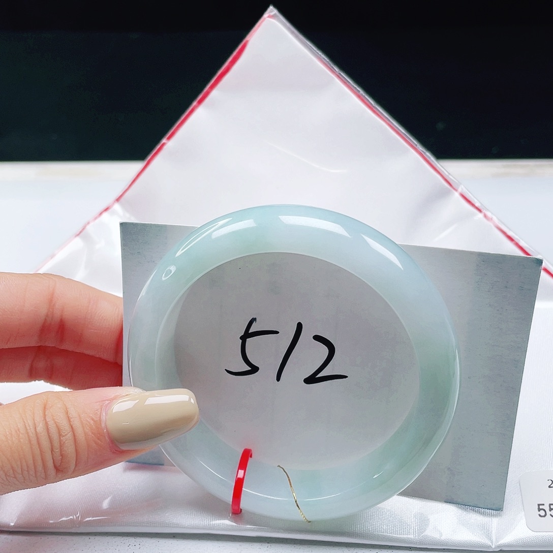 翡翠未镶嵌手镯55+正圈