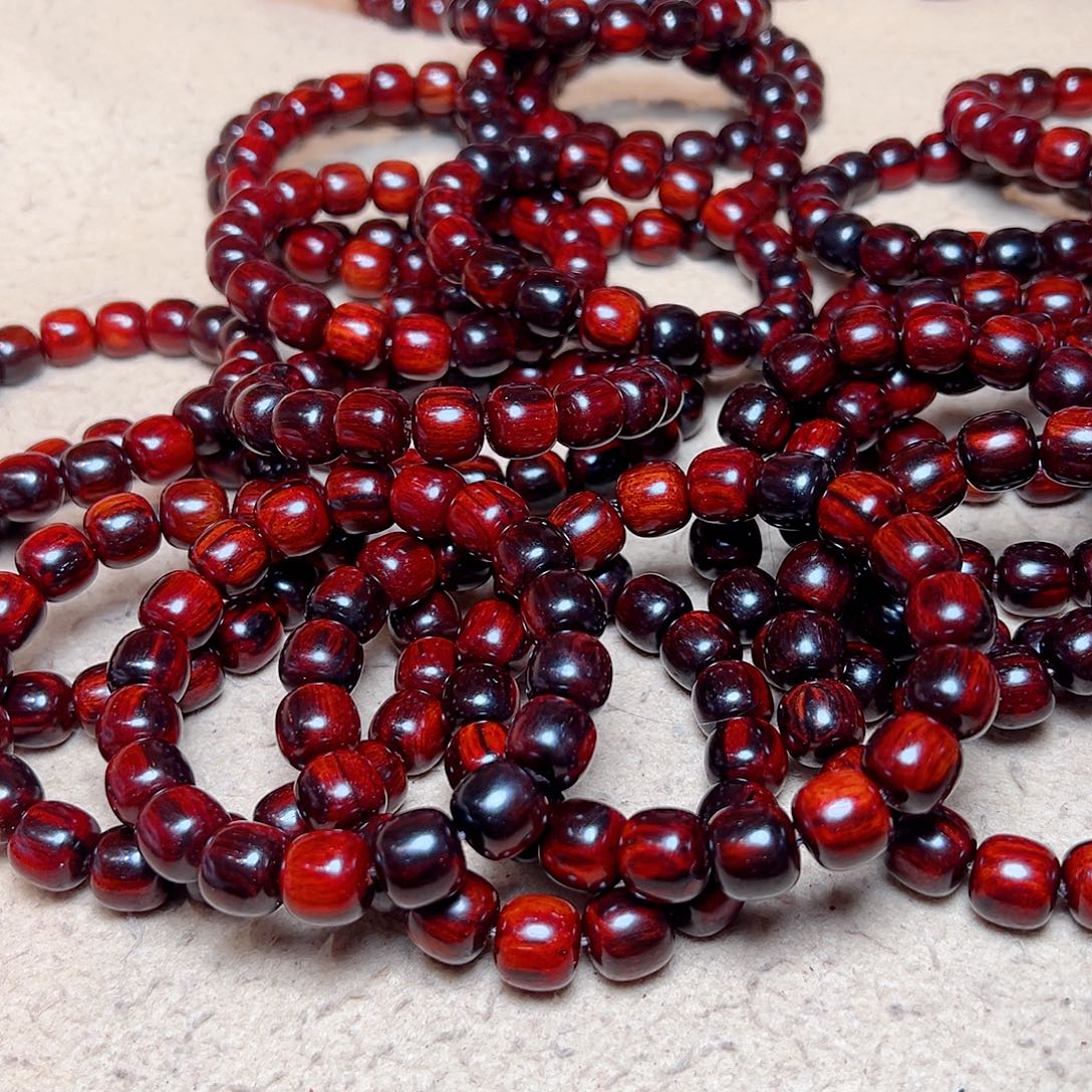 手串/手链小叶紫檀1.2琴料老型火焰纹鳞底金星毕业款