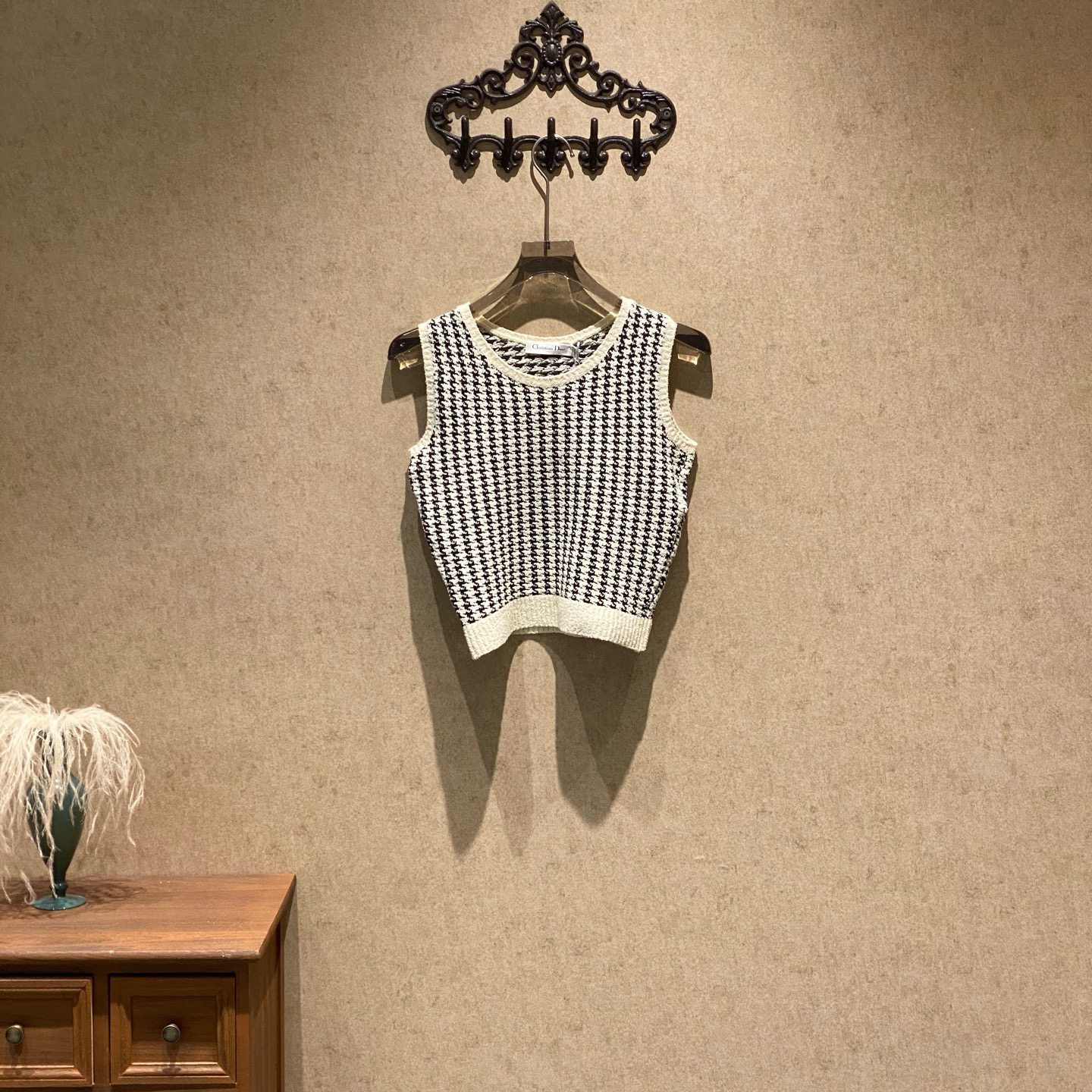99新 DIOR/迪奥 Dior ss23黑白拼色针织背心/36码/99新/35891
