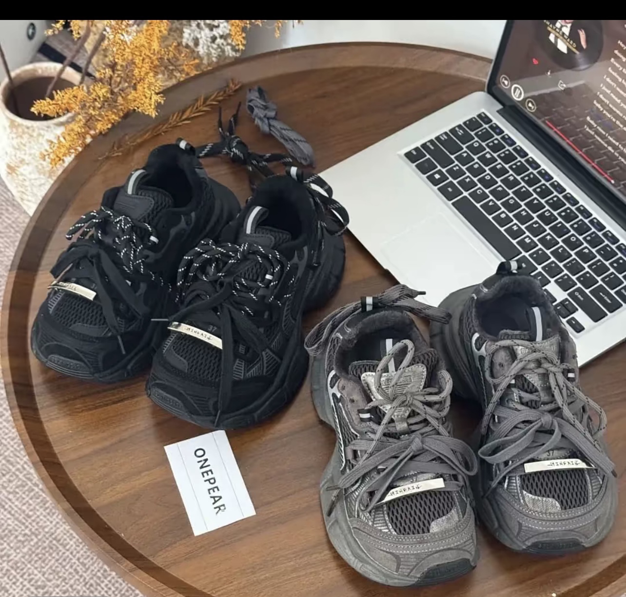 加绒厚底老爹鞋女甩头升级小怪兽运动老爹鞋