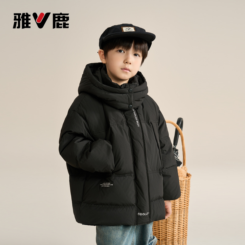 V/雅鹿儿童新国标90绒羽绒服时尚亲子款外套Y056