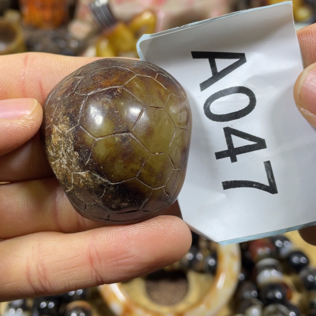 和田玉吊坠(不含链)9K金镶嵌