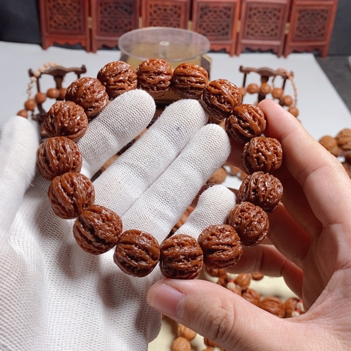 6***丸文玩核桃手串尺寸18