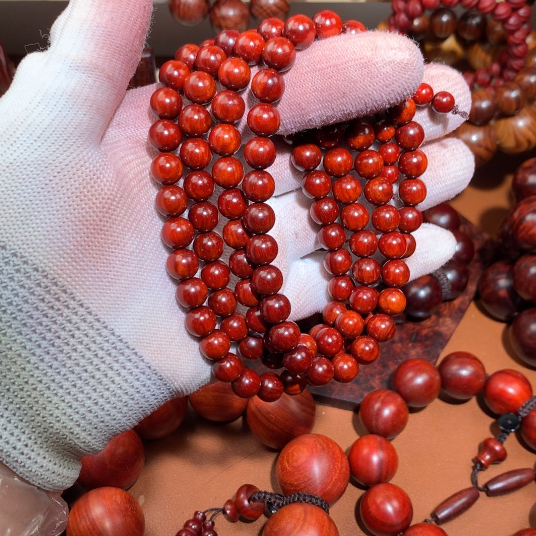 染料紫檀（血檀）0.8泥料-鸡血红-多样性发其一