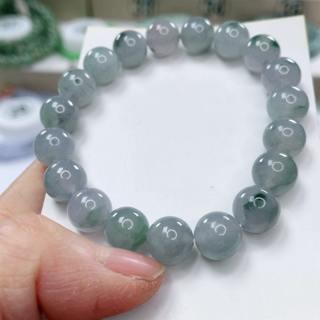 翡翠未镶嵌手链天然翡翠手链10mm左右