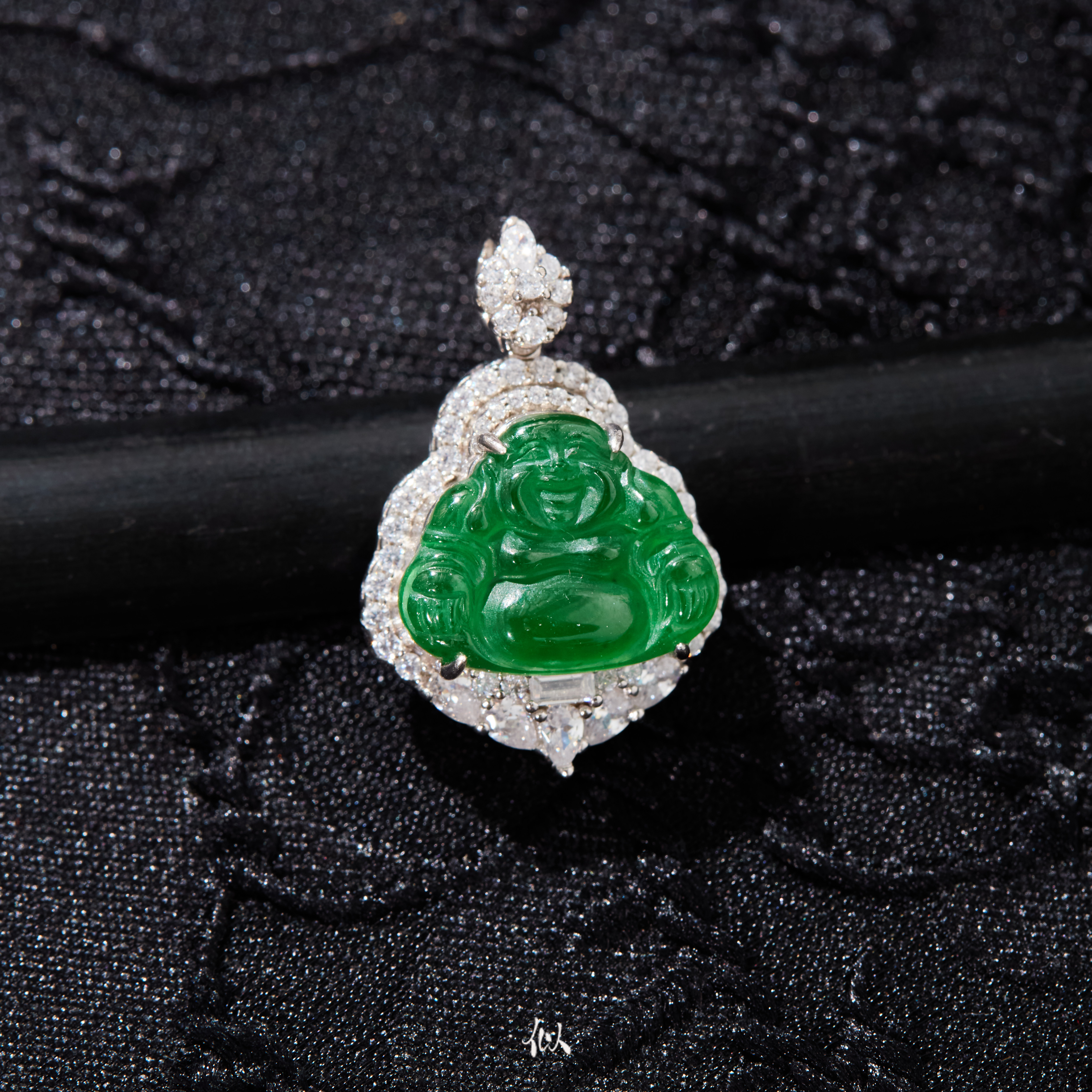 L【晴安】·似梓珠宝· 翡翠绿佛公 SZCC1570041