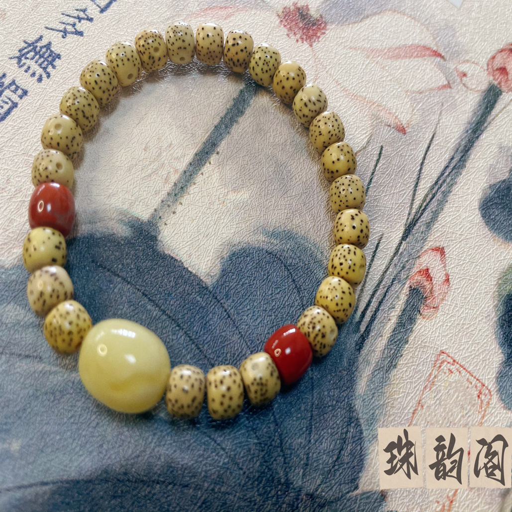非金属木质手链 7×6尺寸星月菩提手串福利款（设计款不退换）女款