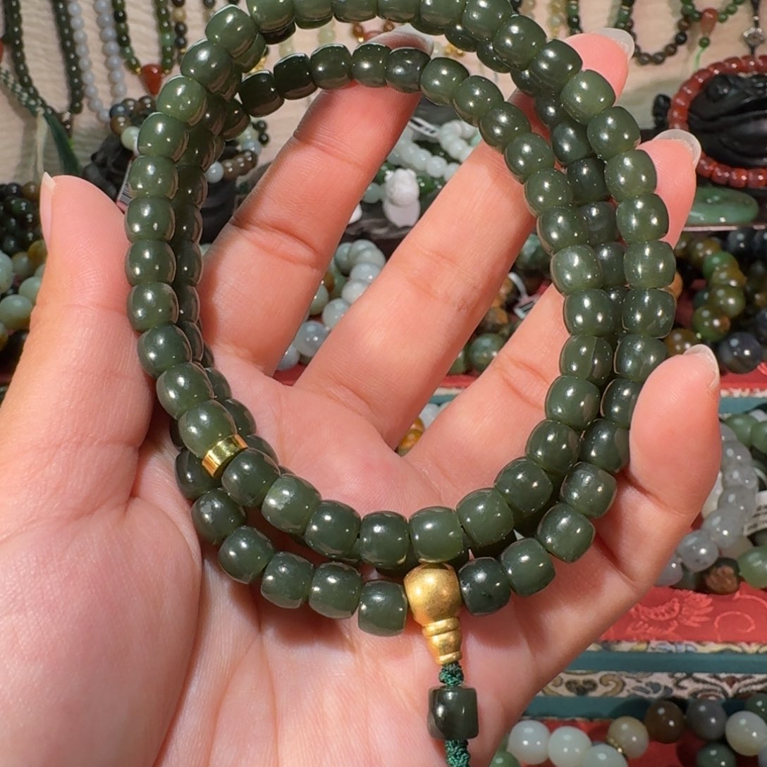 和田玉未镶嵌手链