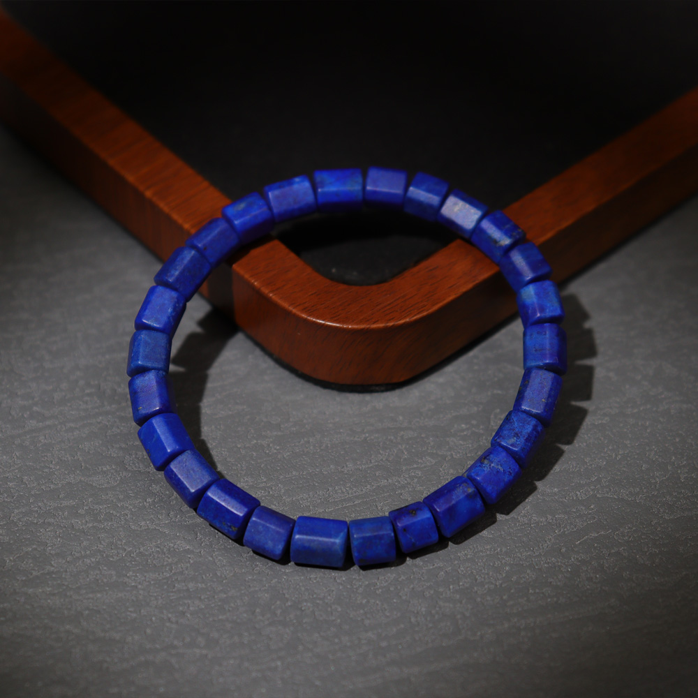 青金石手串·老矿6mm+圆角四棱柱·多样性发一·SQJ2006
