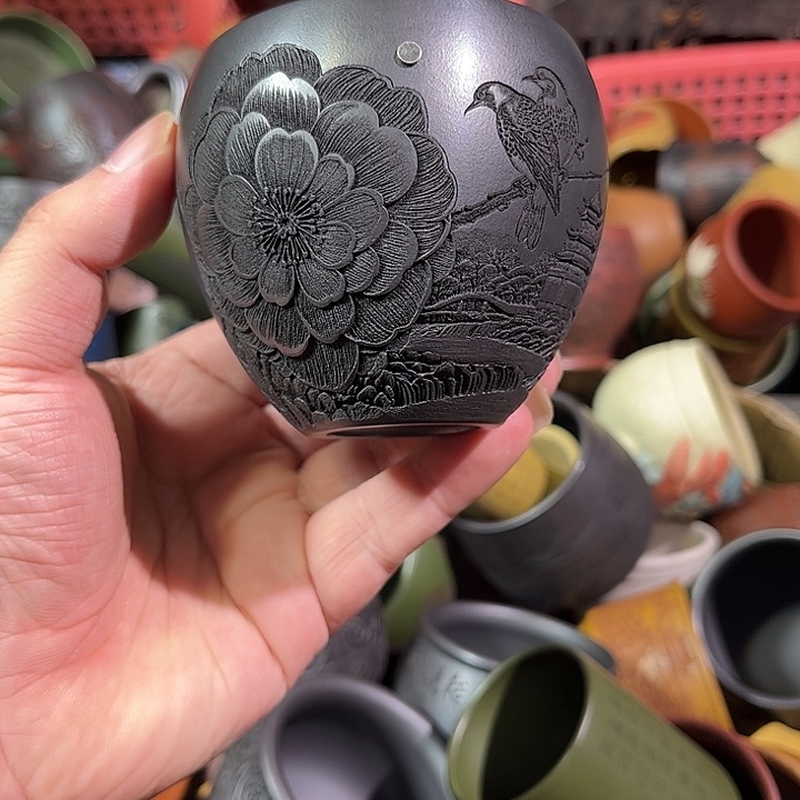 茶杯紫砂全手工紫砂主人杯