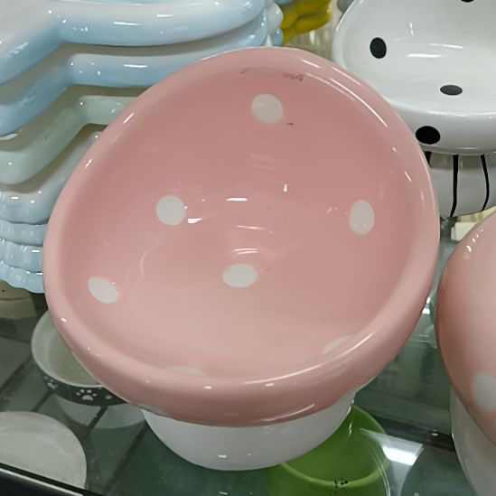 爱***）No退No换！介意勿拍！正品-粉蘑菇斜