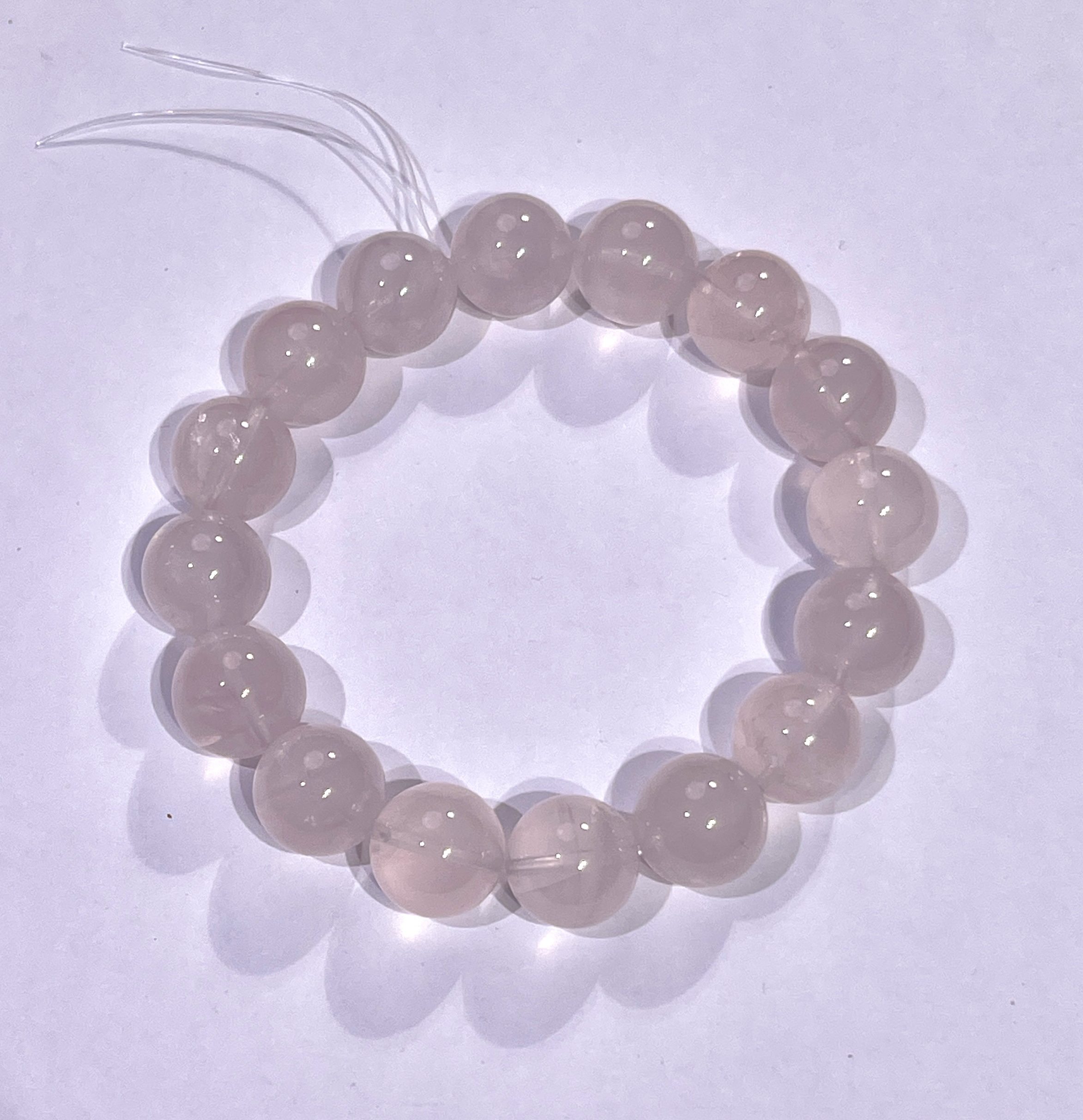 紫马粉水晶手串天然水晶手串