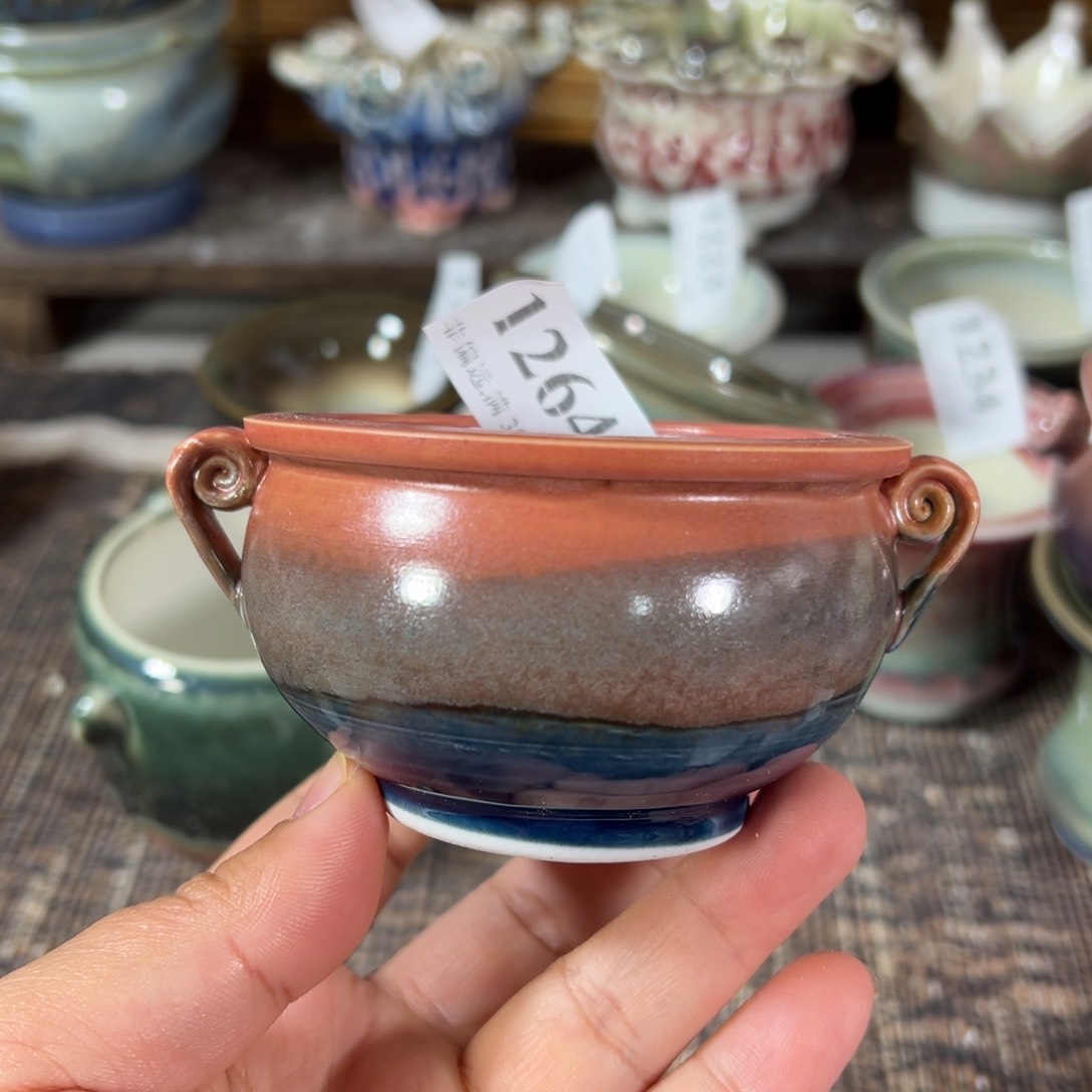 红陶景德镇手工花盆