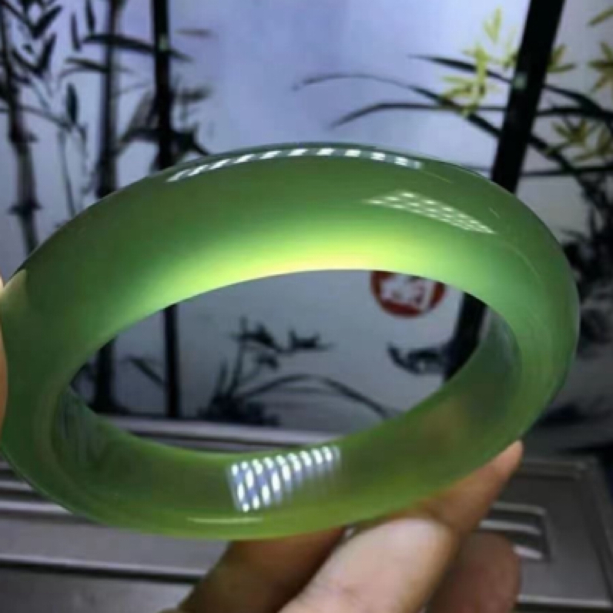 《抖音官方质检保真天然A货定制冰绿手镯+佛手手串多样性发其一LX"