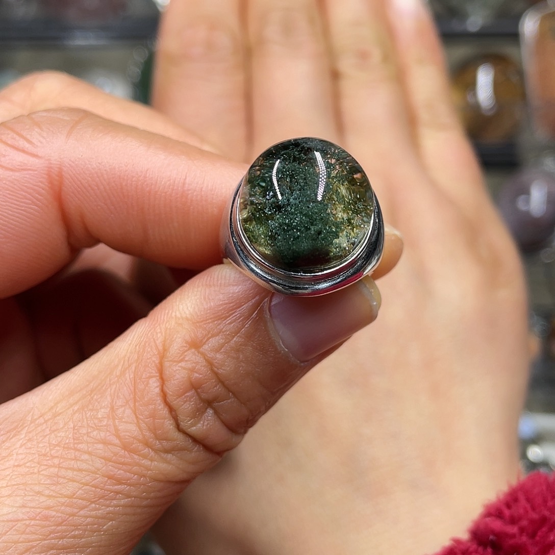 【闪购商品】水晶珠宝半成品银S925镶嵌戒指