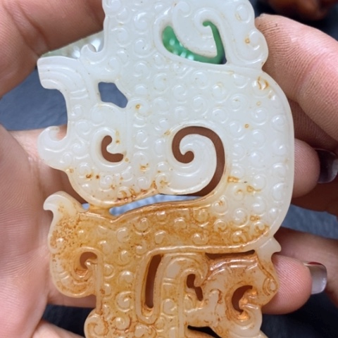 和田玉（糖玉）挂件未镶嵌摆件
