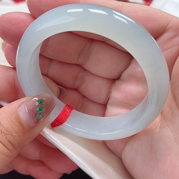 翡翠手镯未镶嵌缅甸翡翠手镯53圈