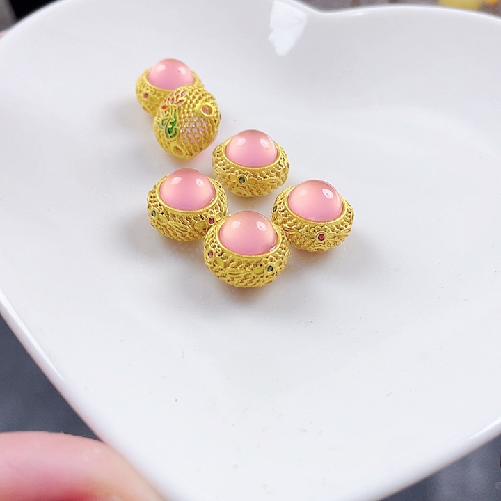 合金颈饰玛瑙/玉髓玛瑙粉配件