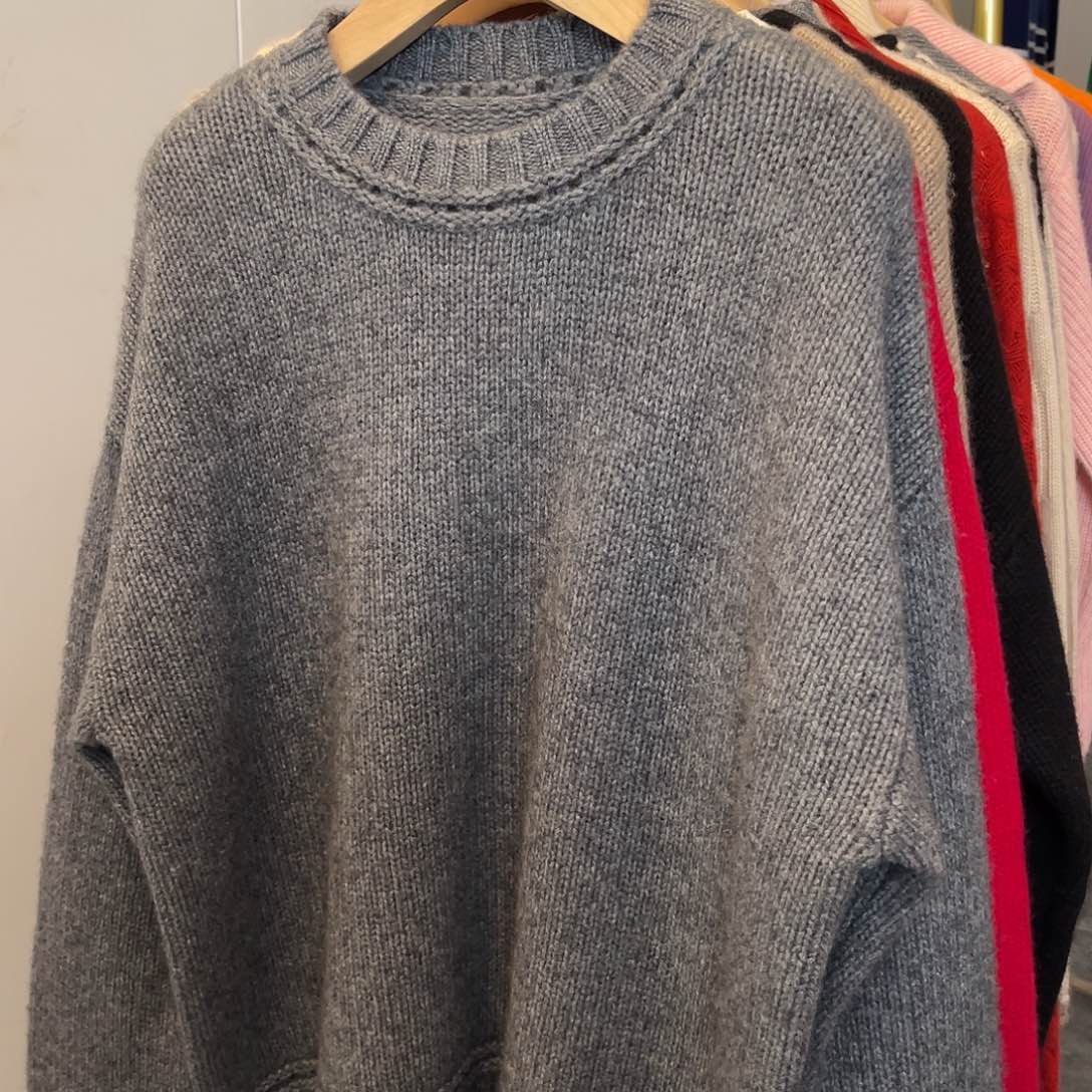 圆领 加厚 羊绒衫