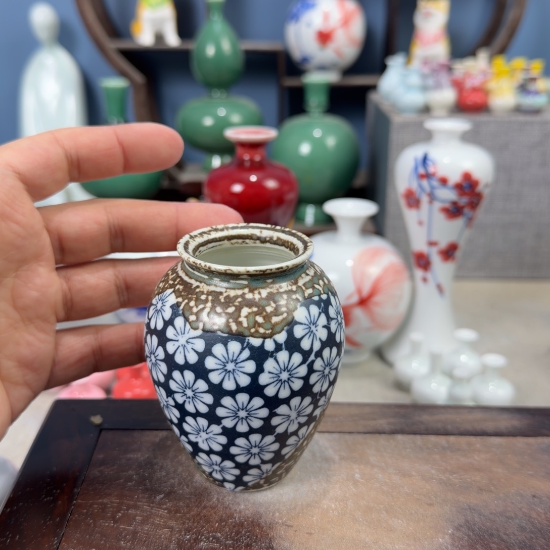陶瓷手工小花器摆件