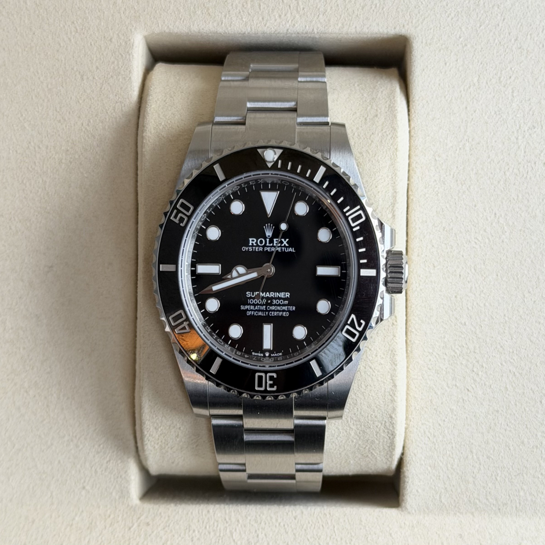 99新 Rolex/劳力士 劳力士潜航者124060无历黑水鬼25年二手