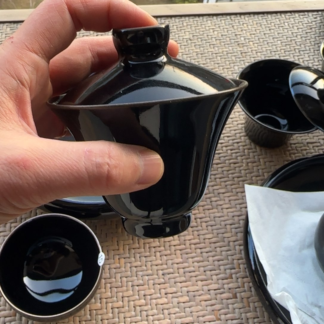 茶盏苏文寿乌金1代薄胎小盖碗