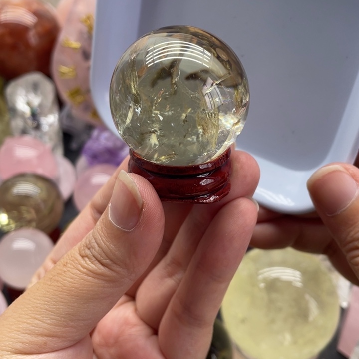 未镶嵌珠宝半成品水晶35号37mm