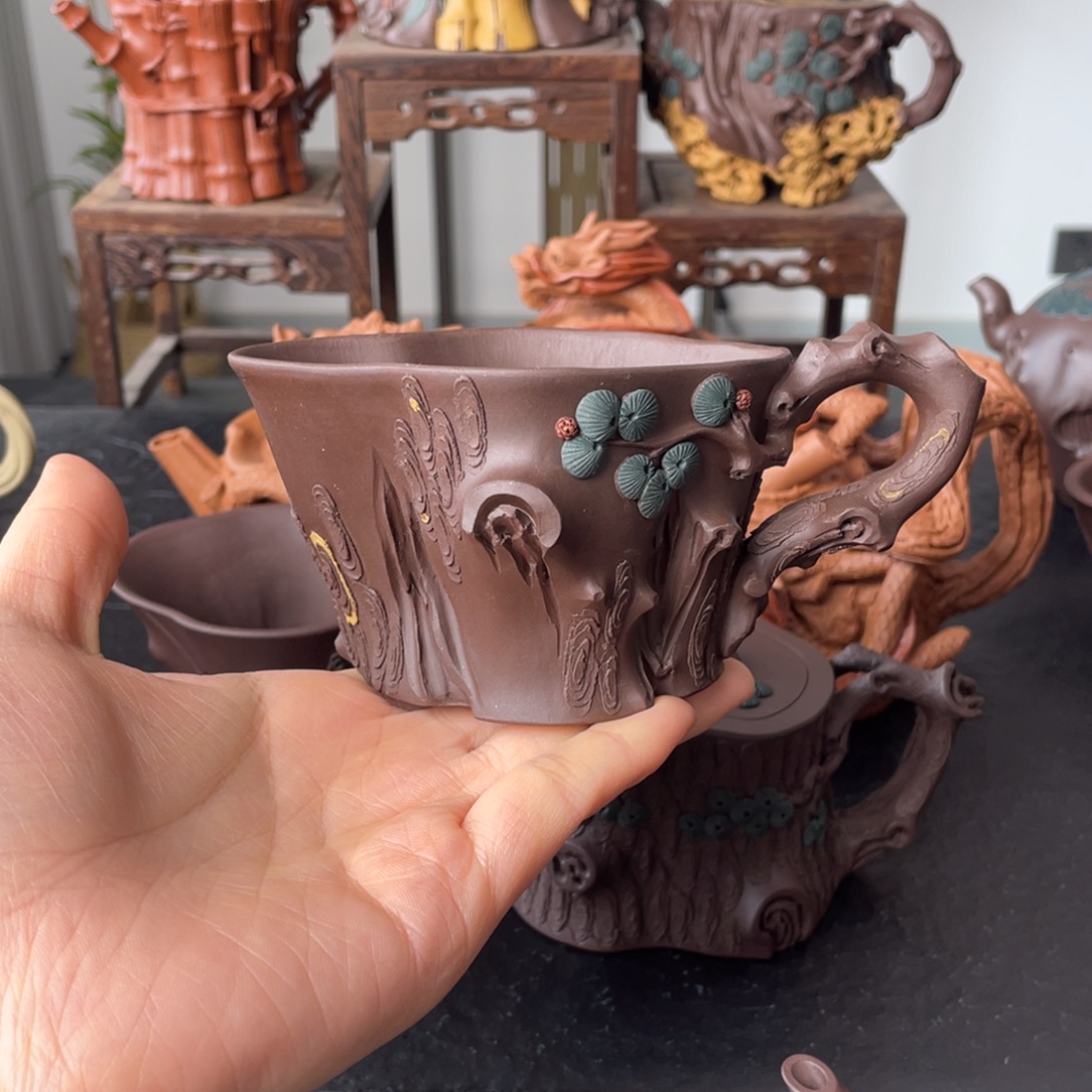 茶杯紫砂紫砂茶具180cc