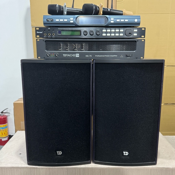 9新  唐龙太极蓝宝12寸高端音响四件套（四个音响）