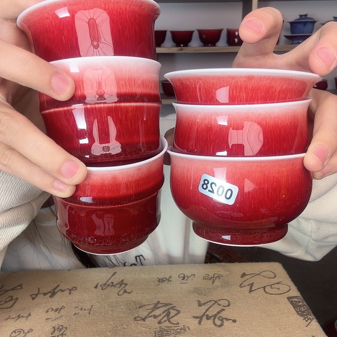 杯景德镇郎红陶瓷