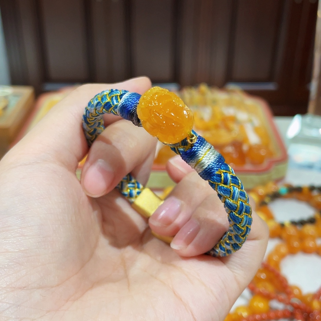 蜜蜡手链未镶嵌手串