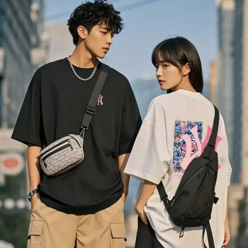 B粉丝 【一折福利】运动夏季潮牌男女同款百搭圆领T恤