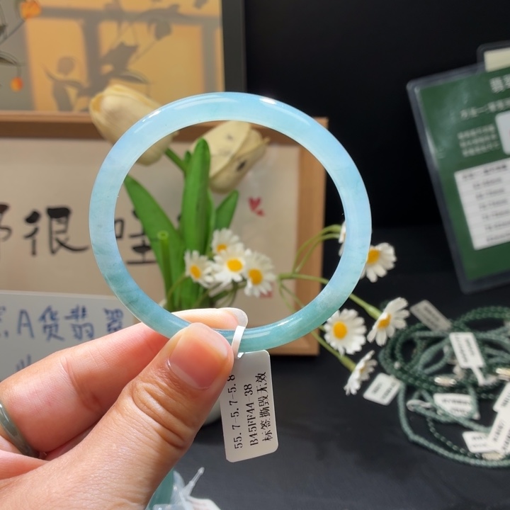 未镶嵌手镯翡翠渐变浅冰晴