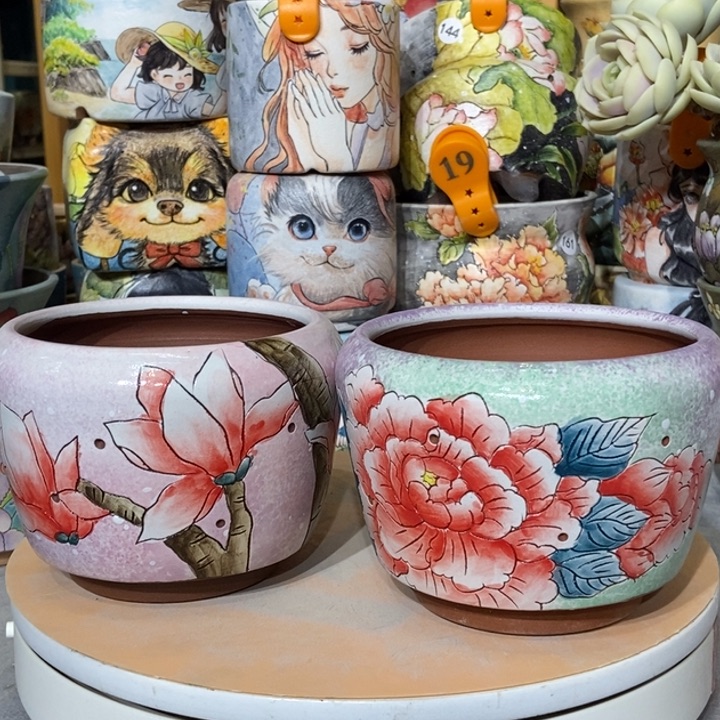 红陶景德镇艺术手绘作品